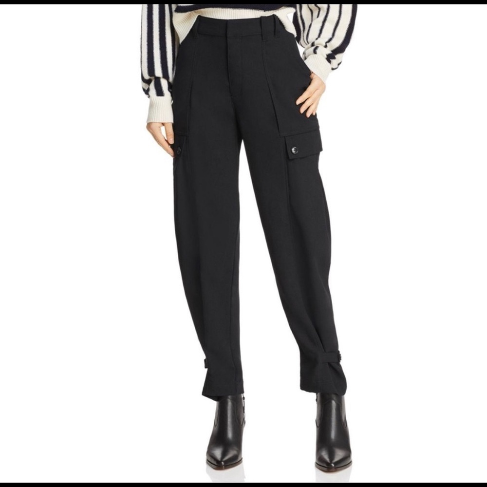 Joie Women's Black Alexica Cargo Pants 4